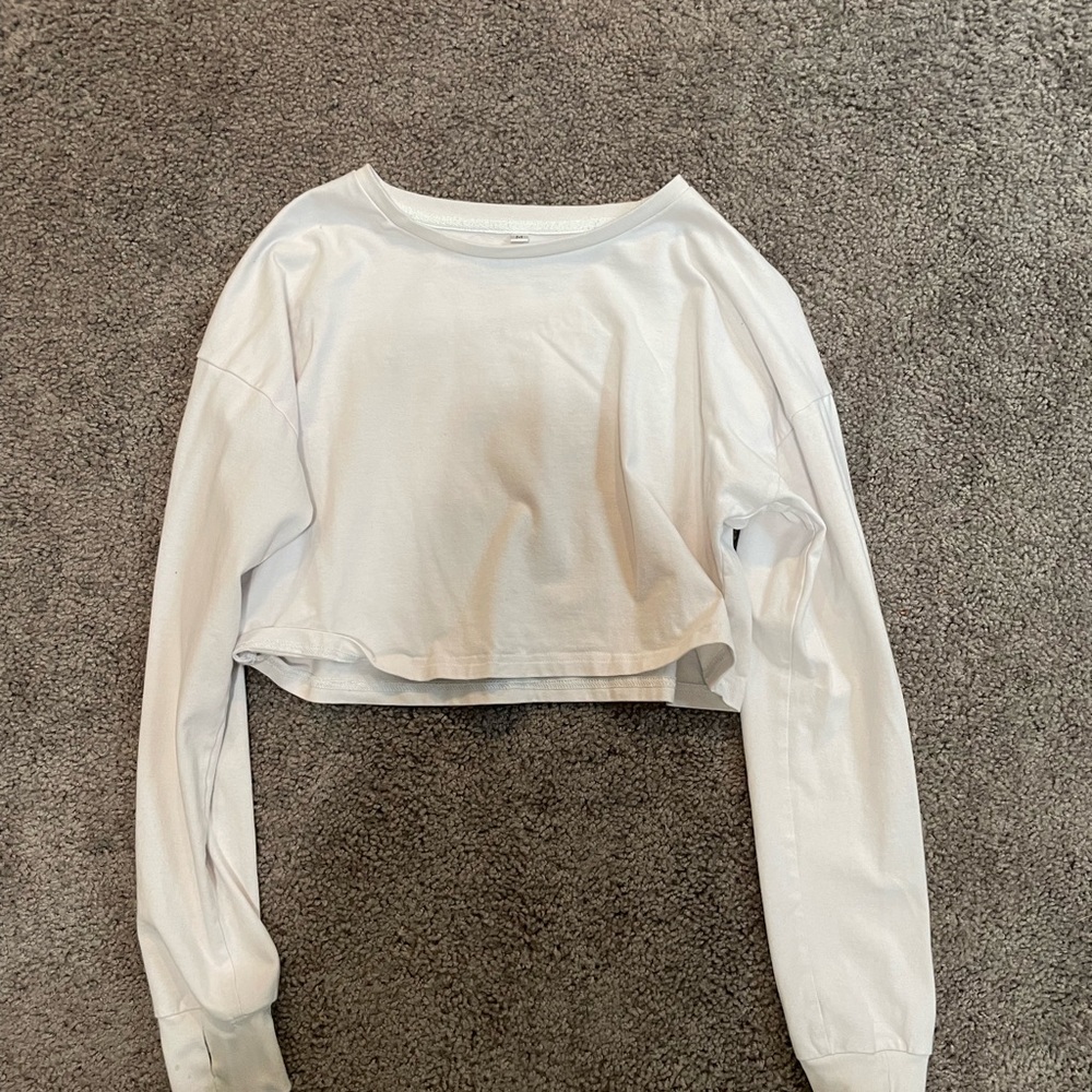 amazon white cropped top